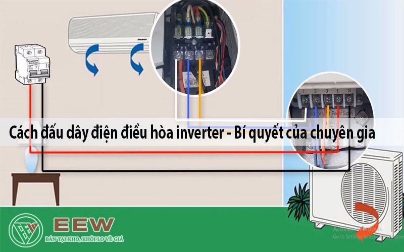 Cách đấu dây điện điều hòa inverter [Điện máy EEW]