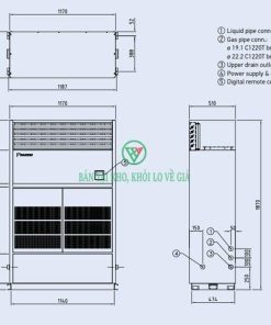 Điều hòa tủ đứng Daikin Packaged inverter 70.000BTU FVGR200PV1 / RZUR200PY1 [Điện máy EEW]