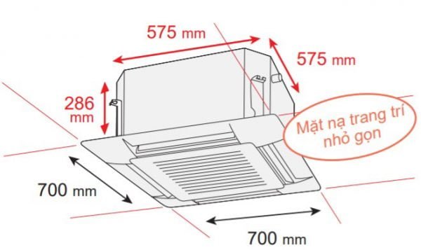 Điều hòa âm trần Daikin 21.000BTU inverter FFF60BV1/RZF60CV2V [Điện máy EEW]