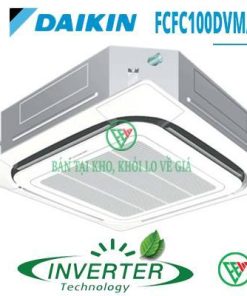 Điều hòa âm trần Daikin 34.000BTU inverter 1 chiều 3 pha FCFC100DVM/RZFC100DY1 [Điện máy EEW]