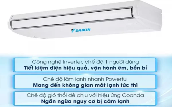 Điều hòa áp trần Daikin 47.800BTU 2 chiều inverter FHA140BVMA/RZA140DV1 [Điện máy EEW]