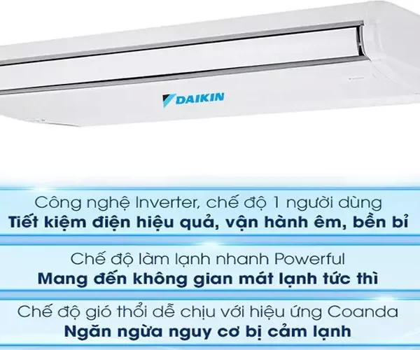 Điều hòa áp trần Daikin 47.800BTU 2 chiều inverter FHA140BVMA/RZA140DV1 [Điện máy EEW]