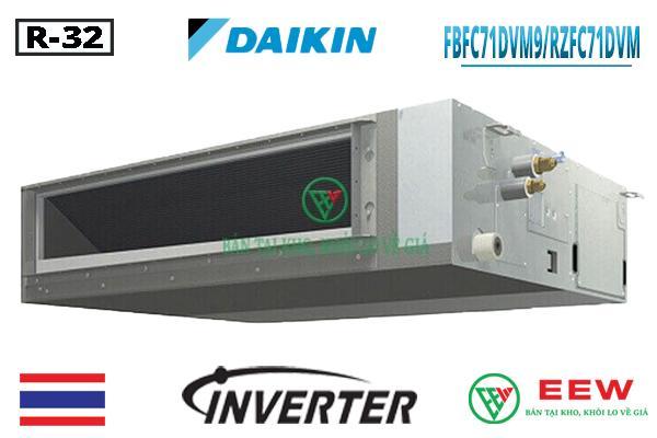 Điều hòa âm trần nối ống gió Daikin 24.000BTU 1 chiều inverter FBFC71DVM9/RZFC71DVM [Điện máy EEW]