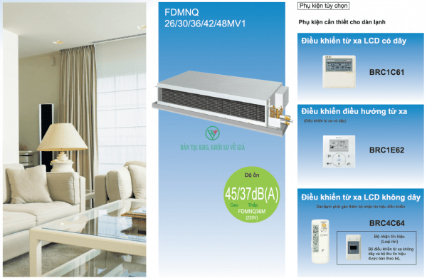 Điều Hòa Nối Ống Gió Daikin 1 Chiều 26000BTU FDMNQ26MV1/RNQ26MV19 [Điện máy EEW]