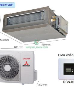 Điều hòa nối ống gió Mitsubishi Heavy 24000BTU 2 chiều FDUM71VF1/FDC71VNP [Điện máy EEW]