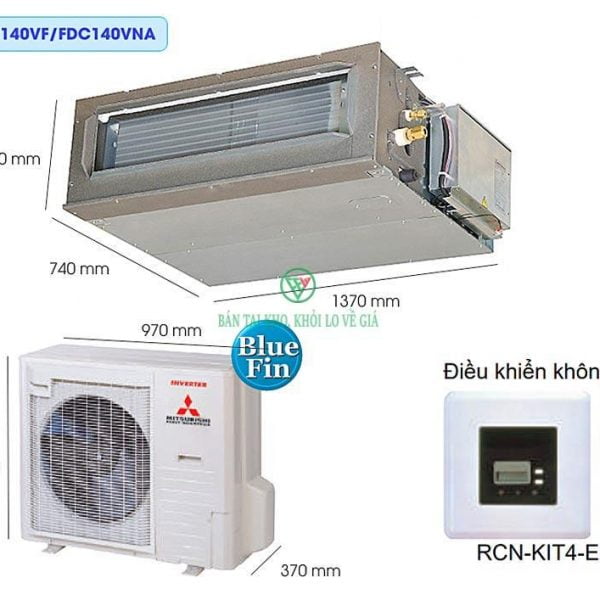 Điều hòa nối ống gió Mitsubishi Heavy 50000BTU Inverter FDUM140VF/FDC140VNA [Điện máy EEW]