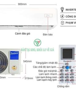 Điều hòa treo tường Reetech 18000BTU 1 chiều RT18-DF-BT/RC18-DF-BT [Điện máy EEW]