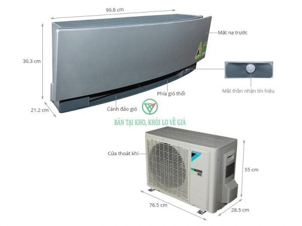 Điều Hòa Treo Tường Daikin Inverter 2 Chiều 11.900BTU FTXJ35NVMVS/RXJ35NVMV [Điện máy EEW]