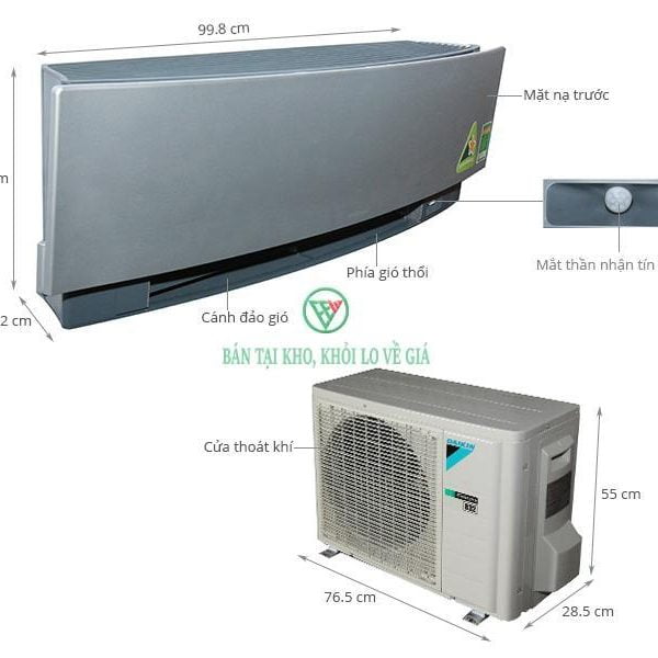 Điều Hòa Treo Tường Daikin Inverter 2 Chiều 11.900BTU FTXJ35NVMVS/RXJ35NVMV [Điện máy EEW]