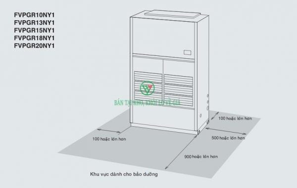 Điều hòa tủ đứng nối ống gió Daikin 1 chiều 200.000BTU FVPGR20NY1/RUR20NY1 [Điện máy EEW]