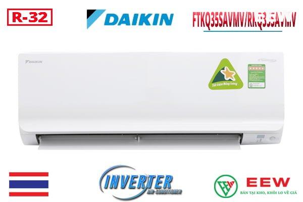 Điều Hòa Treo Tường Daikin inverter 1 chiều 12.000BTU FTKQ35SAVMV/RKQ35SAVMV [Điện máy EEW]