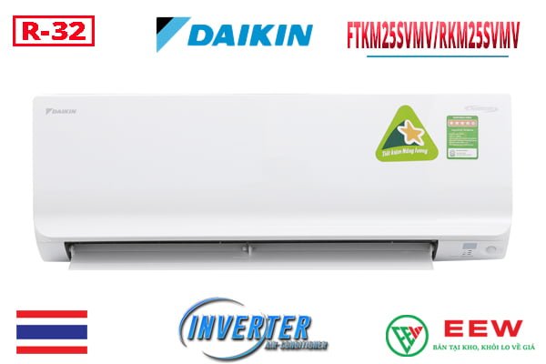 Điều Hòa Treo Tường Daikin inverter 1 chiều 9000BTU FTKM25SVMV/RKM25SVMV [Điện máy EEW]