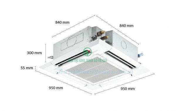 Máy lạnh âm trần Reetech 36000BTU Sky air RGT36/RC36 3 pha [Điện máy EEW]