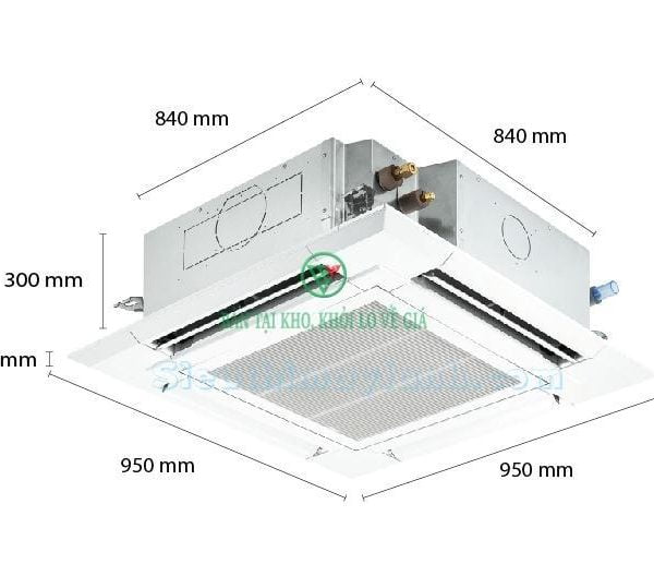 Máy lạnh âm trần Reetech 36000BTU Sky air RGT36/RC36 3 pha [Điện máy EEW]