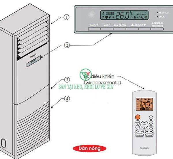 Máy lạnh tủ đứng Reetech 24000BTU RF24/RC24 1 pha [Điện máy EEW]