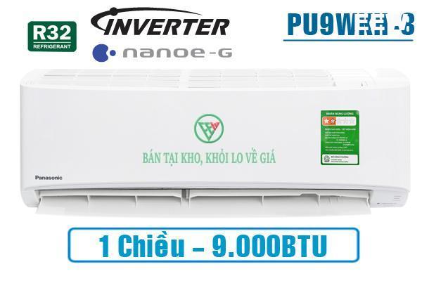 Điều hòa Panasonic 1 chiều 9.000BTU inverter PU9WKH-8M [Điện máy EEW]