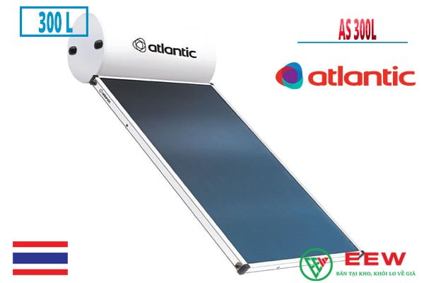 Máy nước nóng năng lượng mặt trời Atlantic AS 300L tấm phẳng [Điện máy EEW]