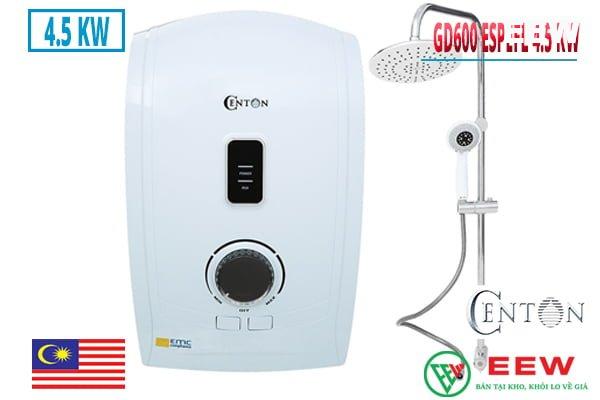 Bình nóng lạnh Centon Trực Tiếp có bơm GD600 ESPEFL 4.5 KW [Điện máy EEW]