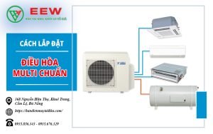 Hướng Dẫn Cách Lắp Đặt Điều Hòa Multi Chuẩn Quy Trình 9 bước [Điện máy EEW]